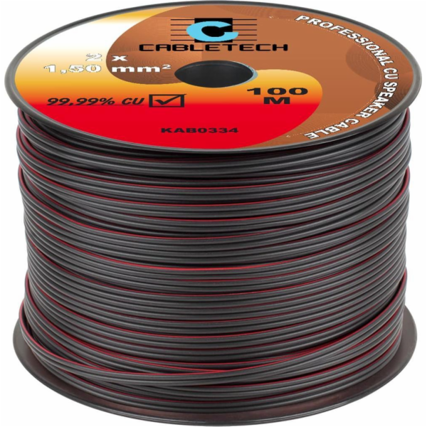 Kabel Cabletech Kabel reproduktoru 1,5 mm černý