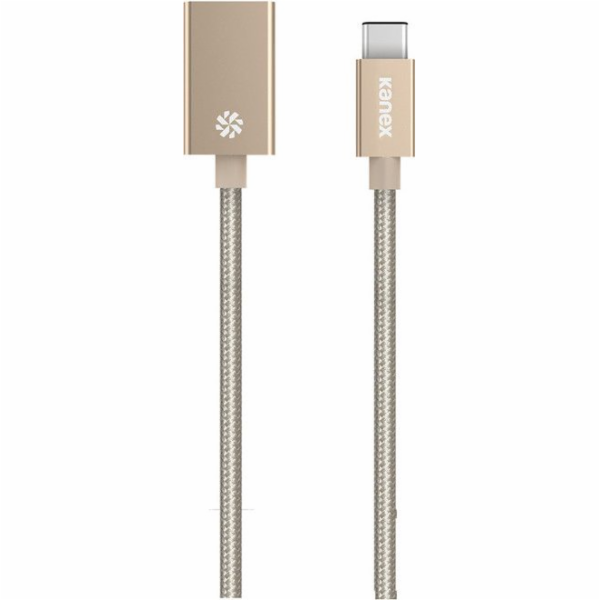Kanex USB-A - USB-C USB kabel 0,21 m zlatý (KU3CAPV1-GD)