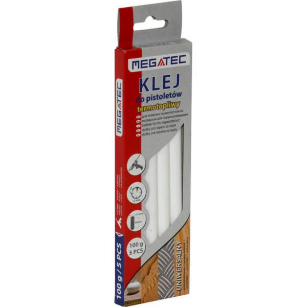 Megatec lepicí kartuše 11 mm x 200 mm bílá 5 ks 0,1 kg Te...