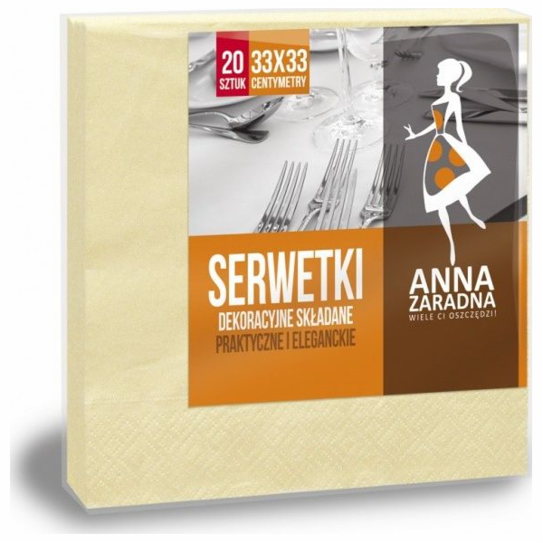 Anna Zaradna ANNA ZARADNA ubrousky, třívrstvé, skládané, ...
