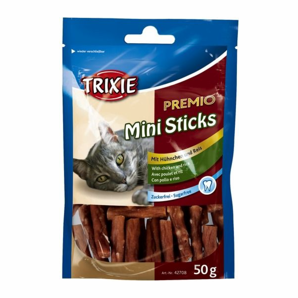 Trixie PREMIO MINI TYČKY, KUŘECÍ / RÝŽE 50g