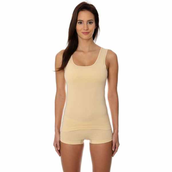 Brubeck Dámská COMFORT COTTON bunda bez rukávů, béžová, v...