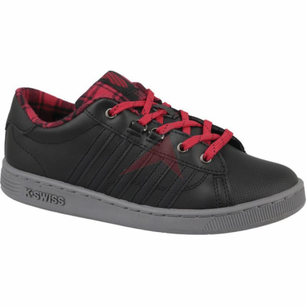 Dětské boty K-Swiss Hoke Plaid, černé, vel. 35,5 (85111-050)