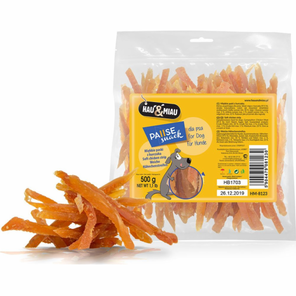 Hau Miau HM Psí pochoutka sušené kuřecí maso 92% 1/2 kg u...
