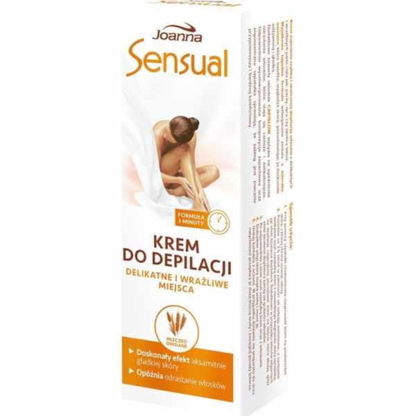 Joanna Sensual krém na depilaci citlivých partií s ovesný...