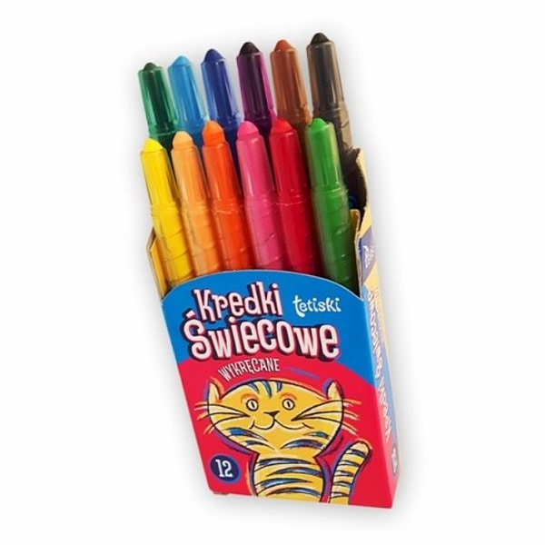 Tetis Crayons 12col Tetis pastelky na svíčky - KT010-AB