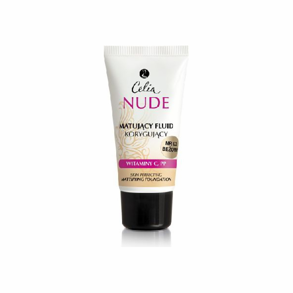 Celia Nude Make-Up matující a korekční fluid 03 béžová 30 ml
