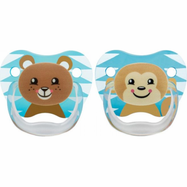 Dr Browns PreVent dudlík 6-12m Animals 2pack (PV22015)