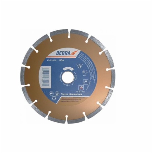 Dedra Segmentový diamantový řezný kotouč 250 mm 25,4 mm (...
