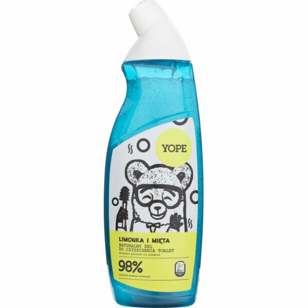 Yope Přírodní čisticí gel na toaletu Limetka a máta 750 ml