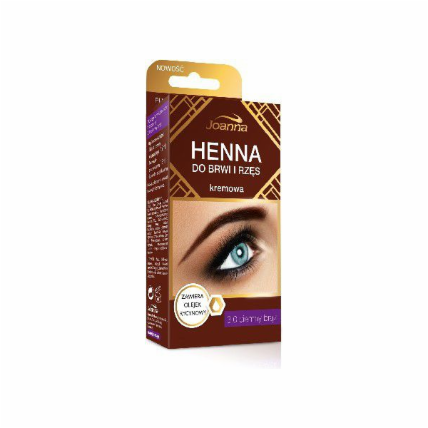 Joanna Henna na obočí a řasy krém č. 3.0 tmavě hnědý 15 ml
