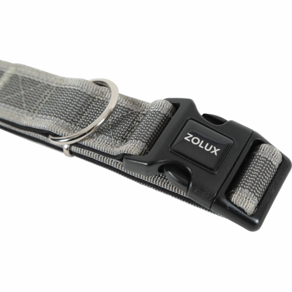 Zolux ZOLUX Nastavitelný obojek MOOV 40 mm šedá barva