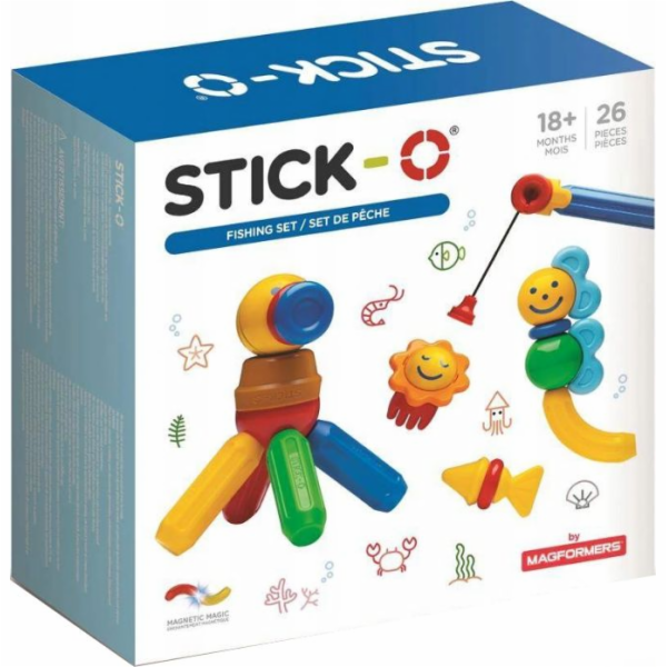 Magformers Stick-O magnetické bloky rybářská sada 26 kusů...