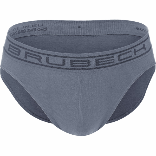 Brubeck BE00290A Pánské slipy COMFORT COTTON ocel M