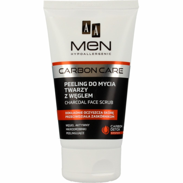 AA Čistící peeling na obličej s dřevěným uhlím pro muže 1...