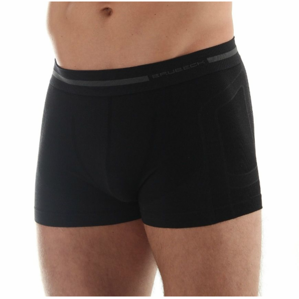 Brubeck Comfort Wool pánské boxerky, černé, velikost M (B...