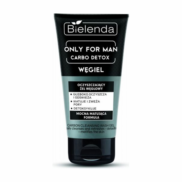 Bielenda Only for Man Carbo Detox Čisticí gel na mytí obl...