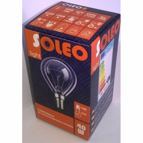 Helios Soleo vysokoteplotní žárovka 40W P45 E14 230V (WST...