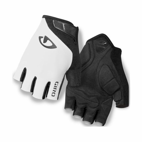 GIRO JAG cyklistické rukavice bílá černá velikost M (GR-7...