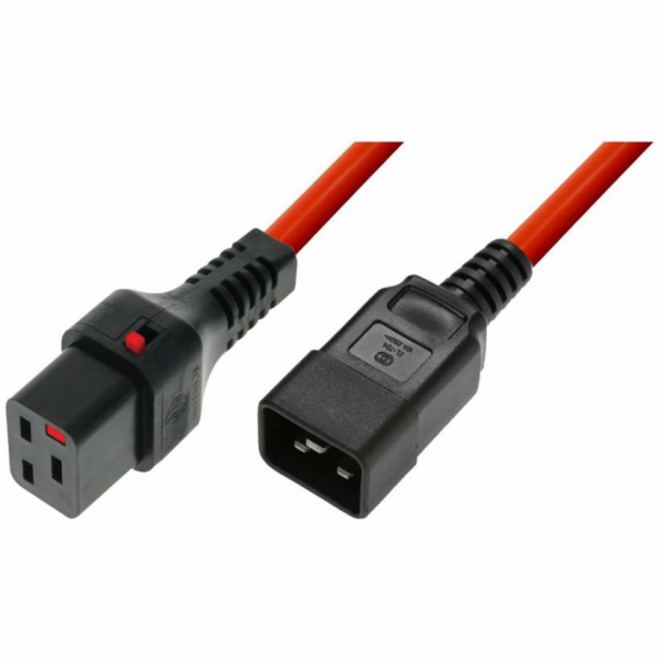 Assmann IEC LOCK napájecí kabel 3x1,5mm2 IEC C20 přímý/IE...