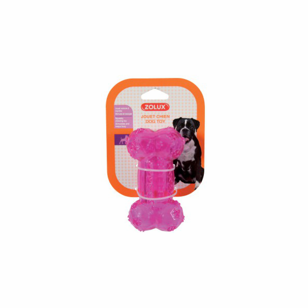 Zolux Toy Tpr Pop bone 12 cm růžová