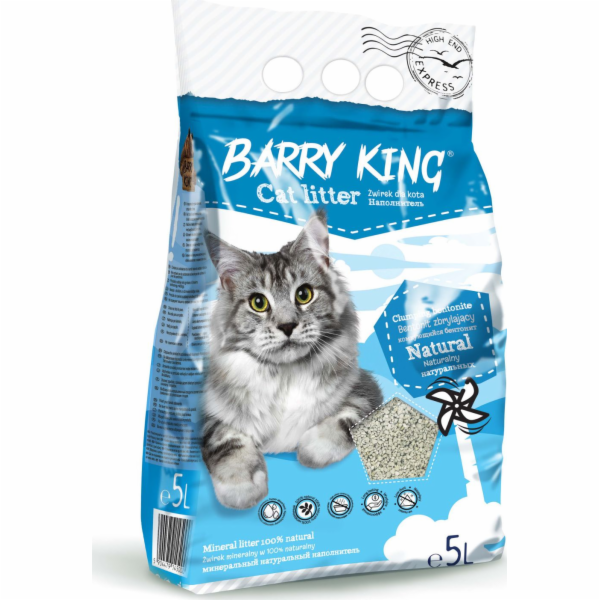 Barry King Natural bentonitové stelivo pro kočky 5L