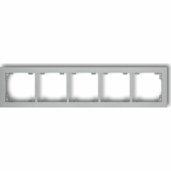 Karlik Deco Pětinásobný rám, stříbrná metalíza (7DR-5)
