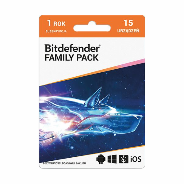 Bitdefender 15 zařízení 12 měsíců (PLBITDBS04)