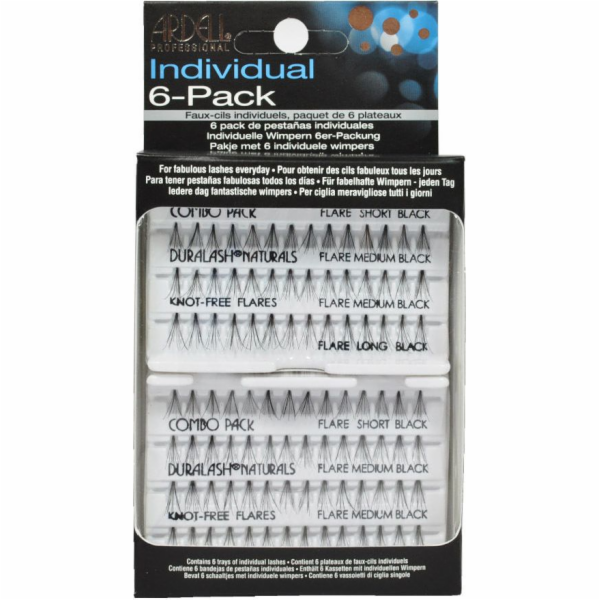 Ardell SET Individual Combo Pack sada 56 řas, černá, 6-bal