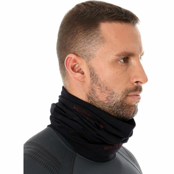Brubeck pánský multifunkční šátek Merino, černý, velikost...