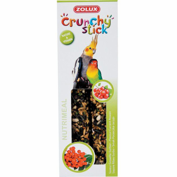Zolux Crunchy Stick velký papoušci rybíz/jeřabina 115g