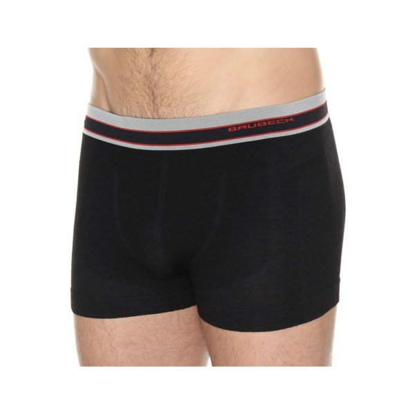 Brubeck Active Wool pánské boxerky, černé, velikost S (BX...