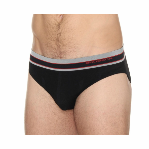 Brubeck Active Wool pánské slipy, černé, velikost M (BE10...