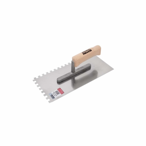 Modeco nerezové zubové hladítko, dřevěná rukojeť, 280x130...