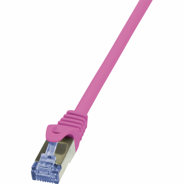 LogiLink Patchcord Cat.6A, S/FTP, 1m, růžový (CQ3039S)
