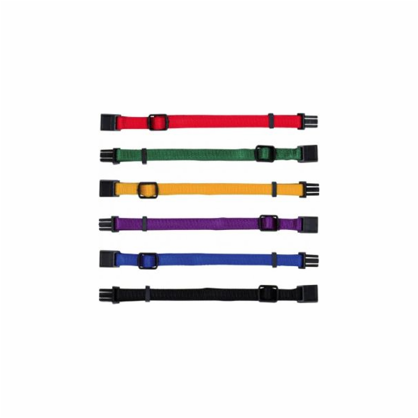 Obojky Trixie Puppy, M–L: 22–35 cm/10 mm, 6 ks, různé barvy