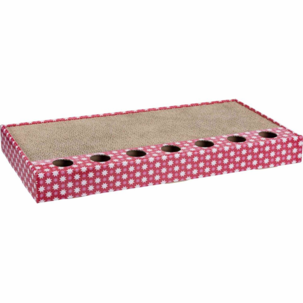 Trixie Kartonové škrabadlo s hračkami 48 × 25 cm růžové (...