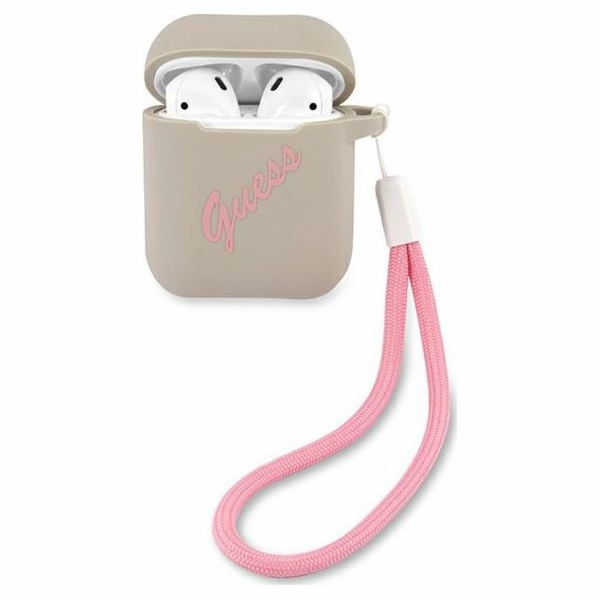 Guess Case Guess GUACA2LSVSGP Apple AirPods kryt šedý růž...