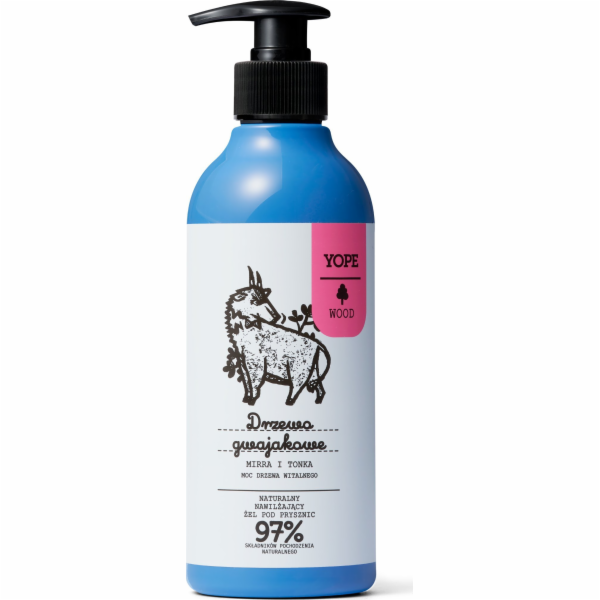 Yope YOPE WOOD Sprchový gel Guaiac Wood, Myrha, Tonka 400 ml