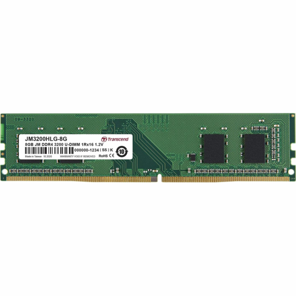 Paměť Transcend JetRam, DDR4, 8 GB, 3200 MHz, CL22 (JM320...