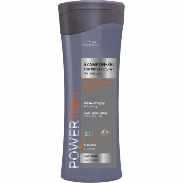 Joanna Power Men Šampon-sprchový gel 3v1 300ml