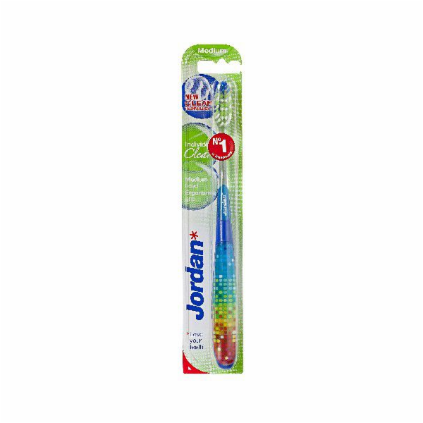 Zubní kartáček Jordan Individual Clean Medium - mix barev