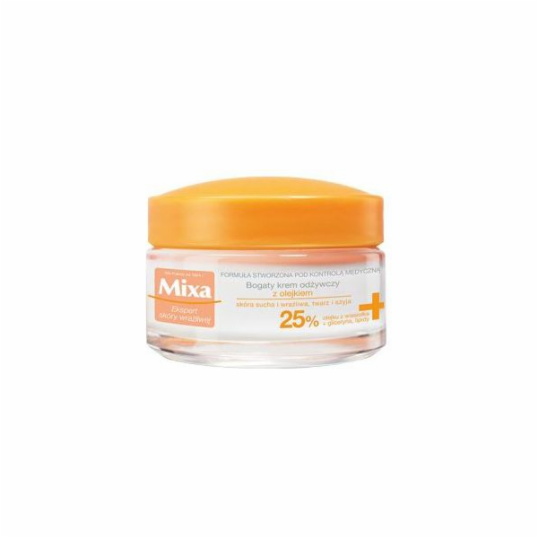 Mixa Výživný krém s olejem 25% pro suchou a citlivou pleť...
