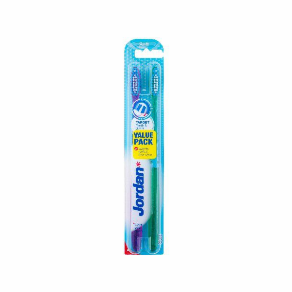 Jordan Toothbrush DUO Target Teeth & Gums soft 2 ks