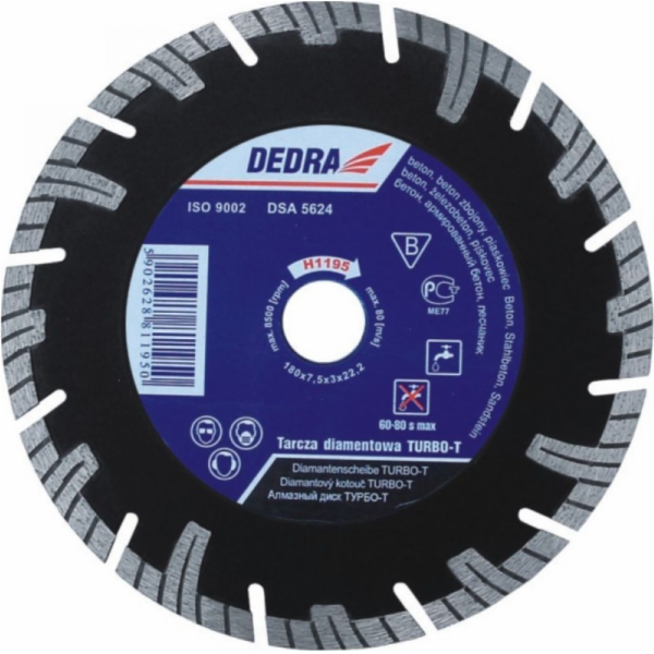 Dedra Diamond kotouč na řezání betonu 350 x 25,4 mm (H119...