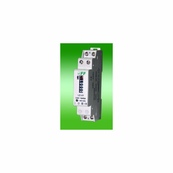 F&F 1fázový elektroměr 5/45A 230V s válcovým displejem LE-01