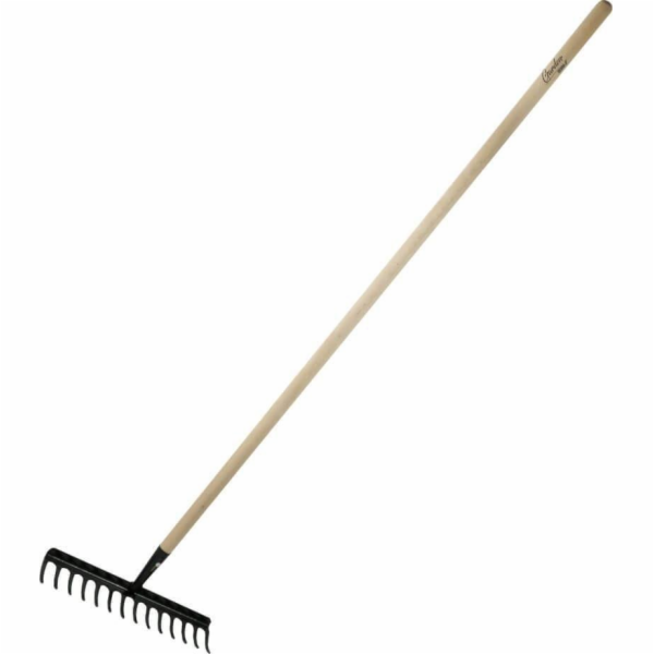 DEDRA 16-ti zubové zesílené hrábě, dřevěná rukojeť