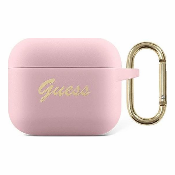Guess Guess GUA3SSSI kryt AirPods 3 růžový/růžový silikon...