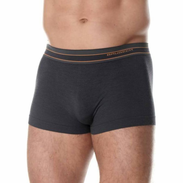 Brubeck BX10870 Pánské boxerky ACTIVE WOOL graphite XXL
