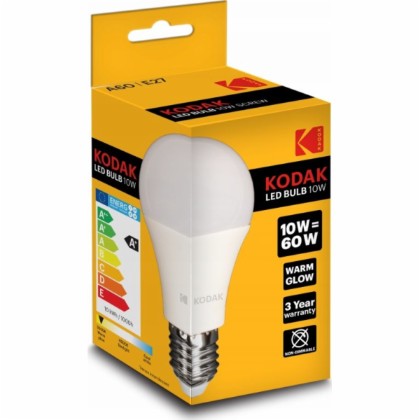 Kodak Kodak LED žárovka A60 E27 806lm Warm Glow 10W/60W